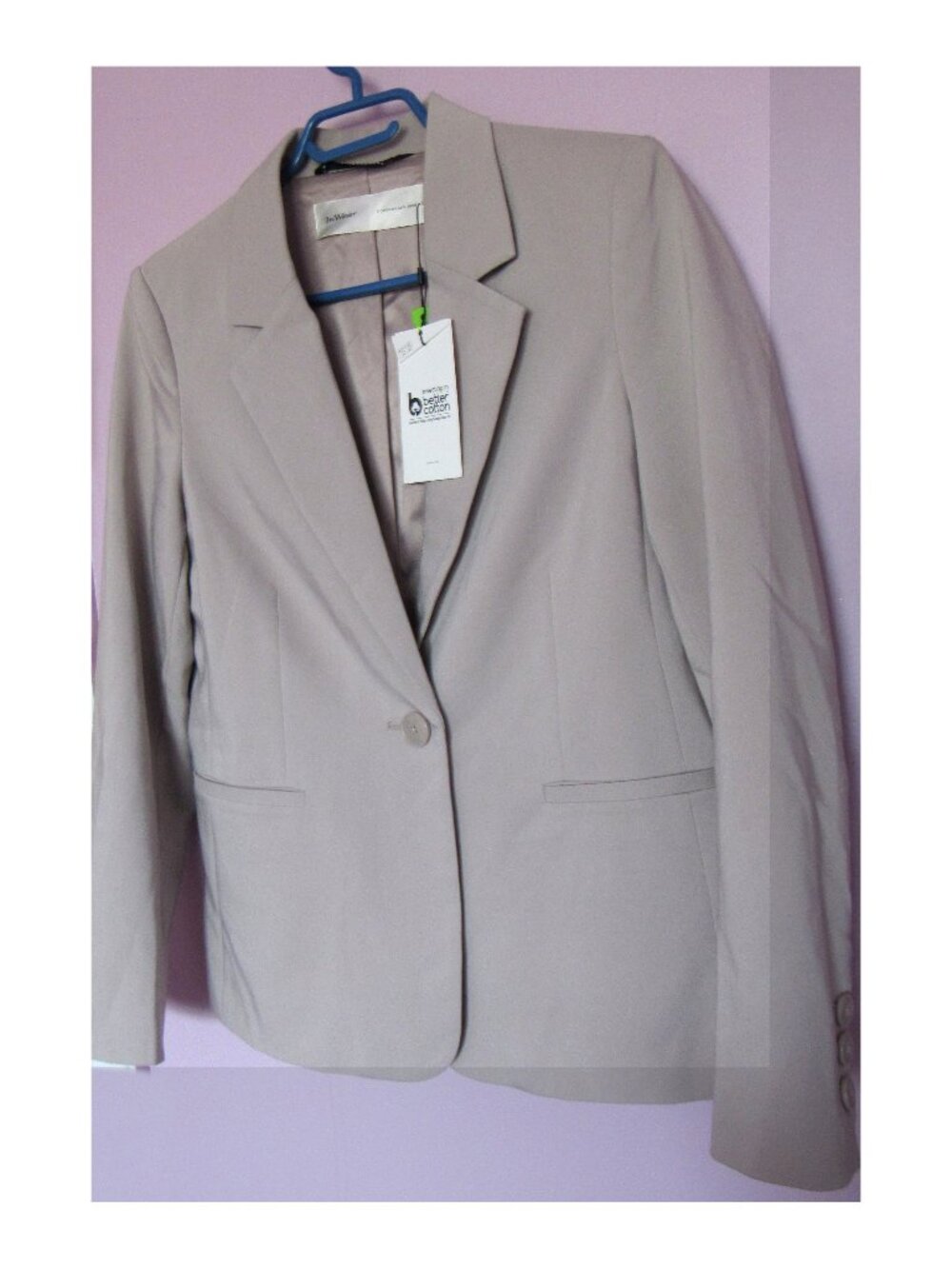 Inwear Copenhagen  Women Blazer, color:Tan, sz.8, Cotton Blend